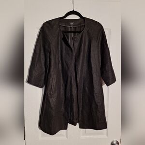 Talbots Elegant Black Trench Coat